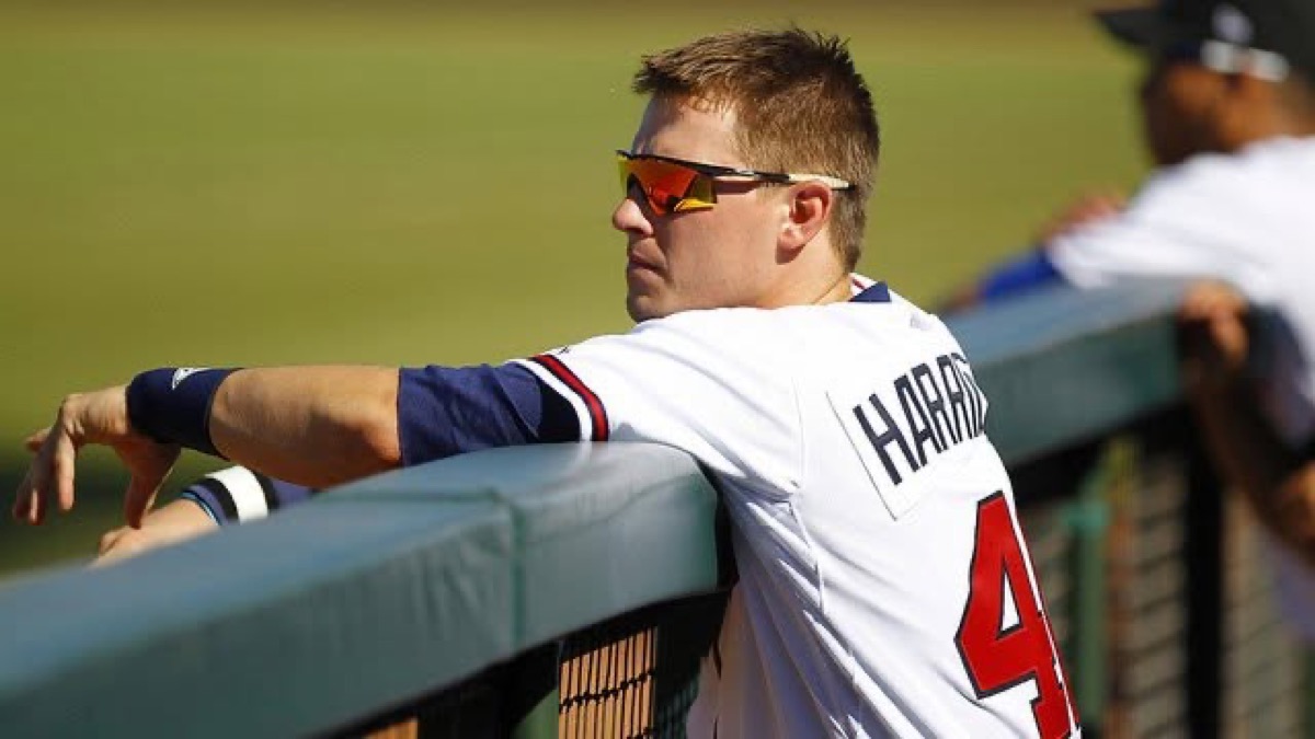 Cory Harrilchak on the dugout rail